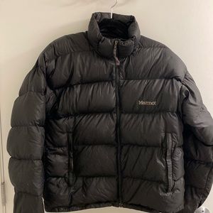 Marmot black puffer. Men’s Medium.